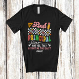 MacnyStore - Personalized Retro Best Principal Ever; Awesome Custom Name Jobs Proud; Family Group T-Shirt