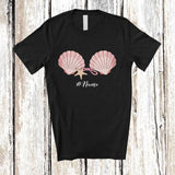 MacnyStore - Personalized Sea Shell Bra; Adorable Summer Vacation Custom Name Girls Women Family Group T-Shirt