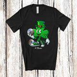 MacnyStore - Personalized Shamrock Playing Petanque; Amusing St. Patrick's Day Irish; Custom Name Sport Player T-Shirt