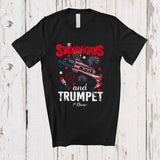 MacnyStore - Personalized Shenanigans And Trumpet; Lovely 4th Of July Custom Name Trumpet Player; Patriotic T-Shirt