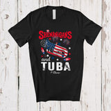 MacnyStore - Personalized Shenanigans And Tuba; Lovely 4th Of July Custom Name Tuba Player; Patriotic T-Shirt