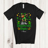 MacnyStore - Personalized Shenanigans Begin; Joyful St. Patrick's Day Custom Name Hawaii Leprechaun Dabbing T-Shirt