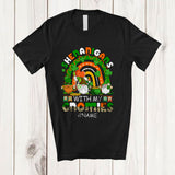 MacnyStore - Personalized Shenanigans With My Gnomies; Joyful St. Patrick's Day Leopard Custom Name Gnomes T-Shirt
