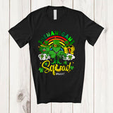 MacnyStore - Personalized Shenanigans; Lovely St. Patrick's Day Shamrock; Custom Name EMT NP RN Nurse T-Shirt