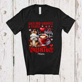 MacnyStore - Personalized Shetland Sheepdog Coffee For Valentine; Lovely Custom Name Single; Animal T-Shirt