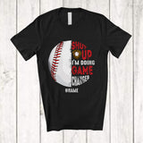 MacnyStore - Personalized Shut Up I'm Doing Game Changer; Proud Father's Day Custom Name Baseball Player T-Shirt