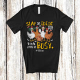 MacnyStore - Personalized Slap An Idiot Day; Lovely Mother's Day Custom Name Farmer Chicken; Farm Animal T-Shirt