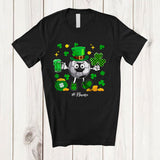 MacnyStore - Personalized Soccer Drinking Beer; Lovely St. Patrick's Day Shamrock; Custom Name Player T-Shirt