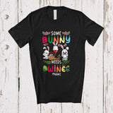 MacnyStore - Personalized Some Bunny Needs Wine; Wonderful Easter Custom Name Bunny Wine; Drinking T-Shirt