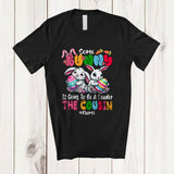 MacnyStore - Personalized Some Bunny To Be A Leader The Cousin; Lovely Pregnancy Easter Custom Name Egg Hunt T-Shirt