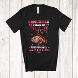 MacnyStore - Personalized Sometimes I Talk To Myself We Both Laugh; Lovely Custom Name Grouper Animal T-Shirt