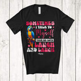 MacnyStore - Personalized Sometimes I Talk To Myself We Both Laugh; Lovely Custom Name Macaw Animal T-Shirt