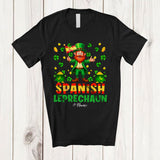MacnyStore - Personalized Spanish Leprechaun; Awesome St. Patrick's Day Custom Name Spanish; Shamrocks Family T-Shirt