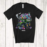 MacnyStore - Personalized Spooky Tractor; Amazing Halloween Custom Name Tractor Skull; Driving Driver T-Shirt