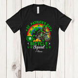 MacnyStore - Personalized St. Patrick's Day Bicycle Squad; Joyful Leprechaun Custom Name Bicycle Rider T-Shirt