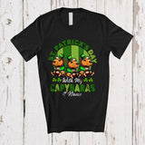 MacnyStore - Personalized St. Patrick's Day With My Capybaras; Lovely Custom Name Three Capybaras; Vintage Retro T-Shirt