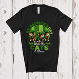 MacnyStore - Personalized St. Patrick's Day With My Cats; Lovely Custom Name Three Cats; Vintage Retro T-Shirt