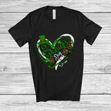 MacnyStore - Personalized St. Patrick's Day; Lovely Custom Name Leprechaun Chicken Heart Shape; Shamrock T-Shirt