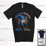 MacnyStore - Personalized Stepdad's Keepers, Lovely Father's Day Fishing Gnome, Custom 2 Name Family T-Shirt