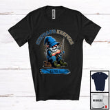 MacnyStore - Personalized Stepdad's Keepers, Lovely Father's Day Fishing Gnome, Custom Name Family T-Shirt