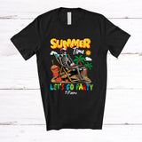 MacnyStore - Personalized Summer Time Go Party; Joyful Summer Vacation Skeleton; Custom Name Family T-Shirt