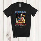 MacnyStore - Personalized Surviving Grandma Beer at a Time; Proud Mother's Day Custom Name Drinking Skeleton T-Shirt