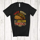 MacnyStore - Personalized Taco Bout An Awesome Uncle; Joyful Father's Day Custom Name Spanish Vintage T-Shirt