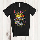 MacnyStore - Personalized Taco 'Bout 100 Days Of School; Lovely Custom Name Mexican Taco Teacher Students T-Shirt