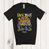 MacnyStore - Personalized Taco 'Bout Mardi Gras; Amazing Custom Name Mexican Taco Mardi Gras Mask Beads T-Shirt