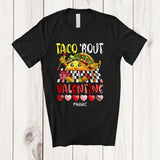 MacnyStore - Personalized Taco 'Bout Valentine; Amazing Custom Name Mexican Taco Hearts; Couple Family T-Shirt