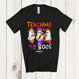 MacnyStore - Personalized Teaching My Boos; Joyful Halloween Back To School Custom Name Teacher T-Shirt