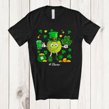 MacnyStore - Personalized Tennis Drinking Beer; Lovely St. Patrick's Day Shamrock; Custom Name Player T-Shirt
