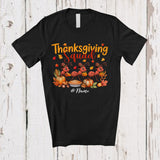 MacnyStore - Personalized Thanksgiving Squad; Lovely Custom Name Fall Three Pilgrim Ants; Insect Animal T-Shirt
