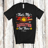MacnyStore - Personalized That's My Daughter Out There; Joyful Mother's Day Heart Custom Name Softball Player T-Shirt