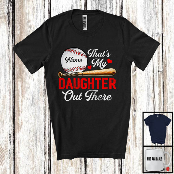 MacnyStore - Personalized That's My Daughter, Proud Mother's Day Custom Name Baseball Mom, Family T-Shirt