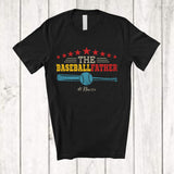 MacnyStore - Personalized The Baseballfather; Amazing Father's Day Baseball Custom Name Player; Vintage T-Shirt
