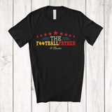 MacnyStore - Personalized The Footballfather; Amazing Father's Day Football Custom Name Player; Vintage T-Shirt