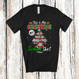MacnyStore - Personalized This Is My Christmas Pajama Shirt; Lovely Custom Name Santa Maltipoos X-mas Tree T-Shirt