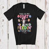 MacnyStore - Personalized This Is My Goat Feedin' Shirt; Amazing Easter Bunny Goat; Custom Name Farmer T-Shirt
