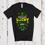 MacnyStore - Personalized This Is My Lucky Football Shirt; Fantastic St. Patrick's Day Custom Name Sport Player T-Shirt