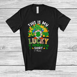 MacnyStore - Personalized This Is My St. Patrick's Day Shirt; Awesome Custom Name Gnome Rainbow T-Shirt