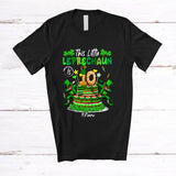 MacnyStore - Personalized This Little Leprechaun Is 10; Joyful 10th Birthday Cake St. Patrick's Day Custom Name Family T-Shirt