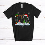 MacnyStore - Personalized Three Elf Santa Reindeer Golf; Fantastic Christmas Custom Name Golf Player T-Shirt