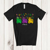 MacnyStore - Personalized Three Motorbike; Joyful Mardi Gras Mask Custom Name Motorbike Riding; Family T-Shirt