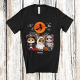 MacnyStore - Personalized Three Pirate Mummy Boo Ghost Hamster; Amazing Halloween Costume Animal; Family T-Shirt