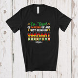 MacnyStore - Personalized Tired Of Not Being In Germany; Humorous St. Patrick's Day Groovy Custom Name German T-Shirt