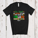MacnyStore - Personalized Tired Of Not Being In Ireland; Humorous St. Patrick's Day Groovy Custom Name Irish T-Shirt