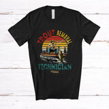 MacnyStore - Personalized Trout Removal Technician; Lovely Vintage Retro Trout Fishing; Custom Name Fisherman T-Shirt