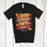 MacnyStore - Personalized Turkey Footgolf Nap Repeat; Amusing Thanksgiving Custom Name Footgolf Player T-Shirt