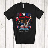 MacnyStore - Personalized USA Drinking; Joyful 4th Of July Custom Name Women; Friends Drunker Patriotic T-Shirt